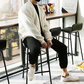 WSM 남자 빅사이즈 심플 와플 가디건