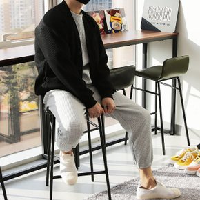 WSM 남자 빅사이즈 심플 와플 가디건