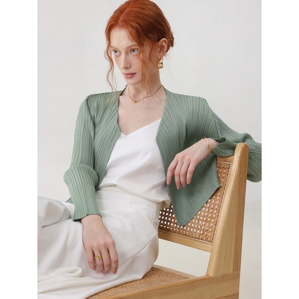 코드 플리츠 가디건_3colors