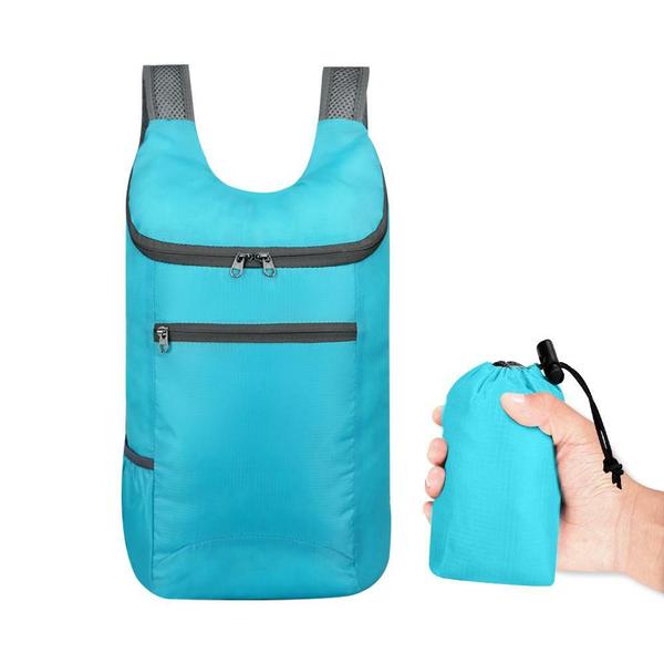 [1+1] 초경량 슬림백팩 아웃도어 가방 컬러5종(+보관파우치)