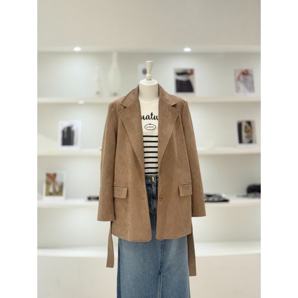 [여주점] 빈티지 스타일 테일러드 스웨이드 자켓(L261PSG752)