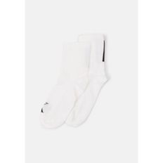 4267092 Calvin Klein WOMEN SHORT SOCK CONTRAST TAB 2 PACK - Socks white/black 72383738