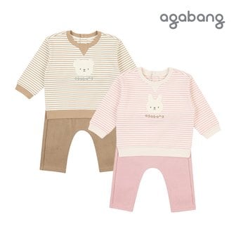 아가방 [아가방 가을]제리데이맨투맨상하(BEIGE,PINK)_01Q523005