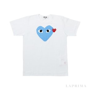 라프리마 꼼데가르송 하트 로고 티셔츠 P1T105-BLUE