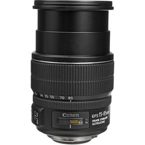 캐논 와이드 앵글 돋보기 렌즈 EF-S15-85mm F3.5-5.6은 USM APS-C와 호환됩니다