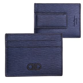 [FERRAGAMO] 간치니 카드 케이스 66 A387 NAVY[34031318]