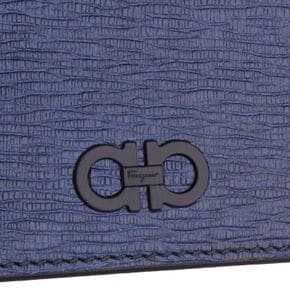 [FERRAGAMO] 간치니 카드 케이스 66 A387 NAVY[34031318]