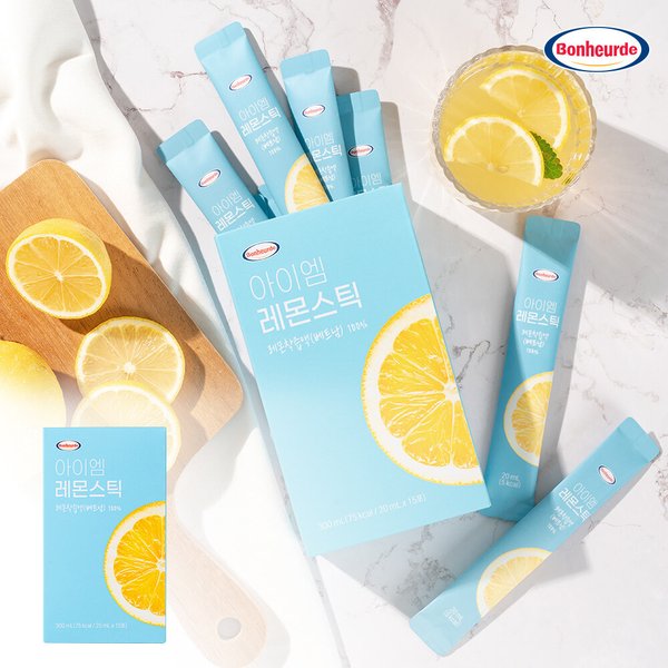 [100% NFC 착즙] 보넬드 아이엠 레몬 스틱 20ml 15포 (1박스)