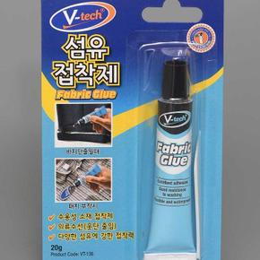 브이텍 섬유 접착 제 20ml 천 원단 캔버스 (S8287421)