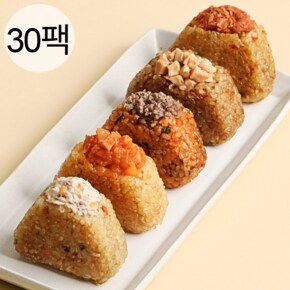 국내산 현미 쫀득 주먹밥 2가지크기 15종 혼합 30팩 / 저당식단 심각김밥