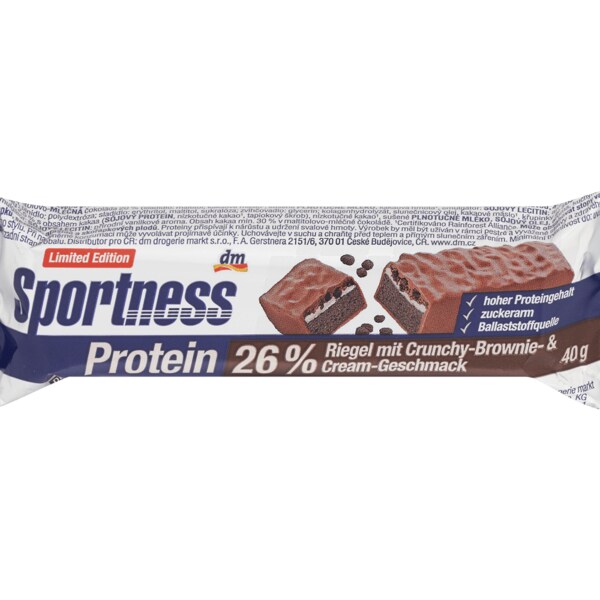 디엠 스포츠니스 프로틴 바 26% 크런치 Brownie & Cream 40g