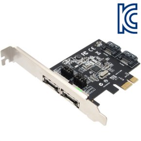 NETmate PCI 카드AsmediaSlimPC겸용 Express A-480 SATA3eSATA 2포트