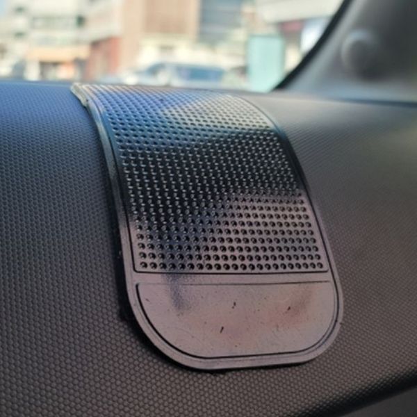 차량용 젤패드 컵받침 밀림방지 논슬립패드 검정 X ( 10매입 )
