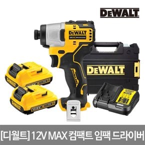 12V MAX 컴팩트 임팩 드라이버 DCF801D2(2.0AH 2B)