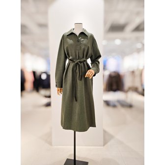 아이잗컬렉션 [파주점] [더아이잗컬렉션]울 슬릿 칼라 튜닉 원피스 CPCA0OP751