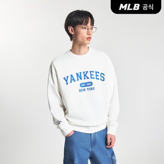 MLB [코리아공식] 바시티 오버핏 맨투맨 NY (Cream)