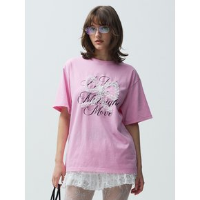 ov lace ribbon t (pink)