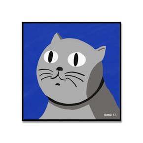 [무케] 엘디프_나는 관대하다는 고양이 30x30원목액자 - Bond St.