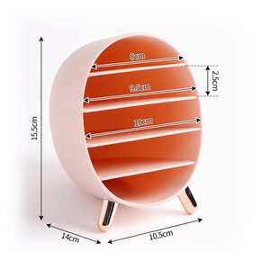 계란형 화장대 정리함 립스틱 마스카라 펜슬 정리