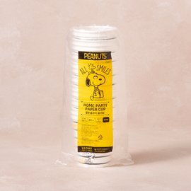 릴팡 스마일 스누피_홈파티 종이컵 283 ml / 20 pc