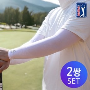 [1+1/2장][PGA 투어]  남녀공용 자외선 차단 냉감 손목형 쿨토시 팔토시