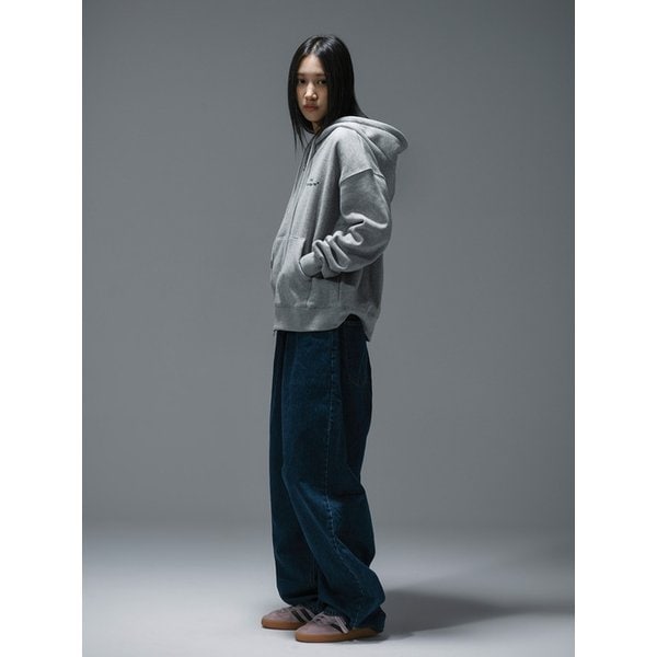 [리퍼브] SIDE LOGO 투웨이 후드집업 - 3Color