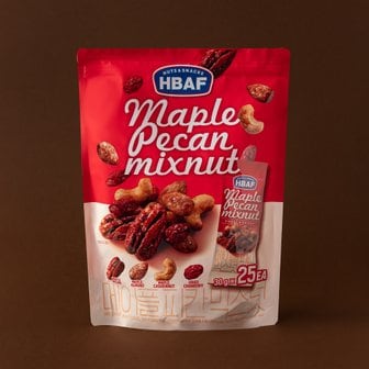 길림양행 HBAF 메이플피칸믹스넛 750g(30g X 25입)