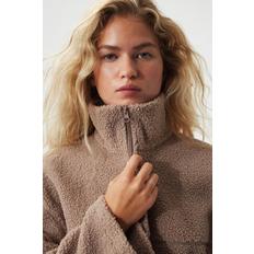 H&M 집업 테디 스웨트셔츠 다크 토프 1296051004