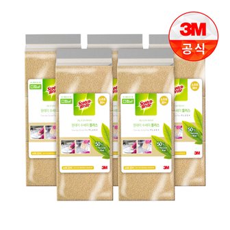 3M 일회용 원데이 그린수세미 플러스 제로스크래치 리필 30입 5개(총 150입)