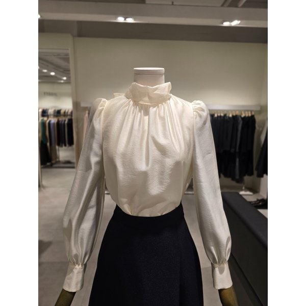 [파주점] 로맨틱 볼륨 타이 블라우스 JR3A0BL019