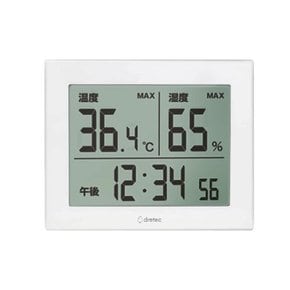 드레텍 대형화면 온도 습도 표시 벽/탁상용 디지털 시계 O-506
