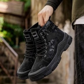 [옷자락] 남성 스트리트 패션 볼드 하이탑 운동화 워커