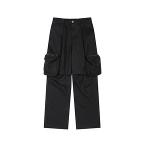 Utilitarian cargo pants (Black)