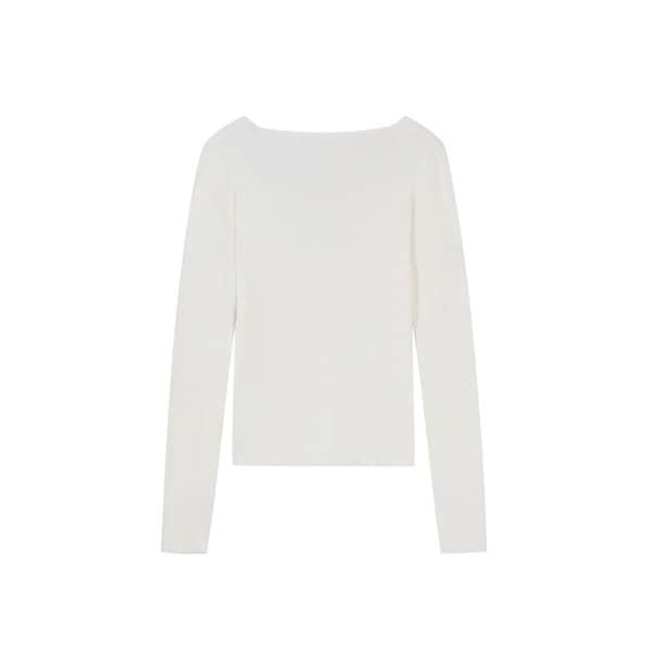 IB 스퀘어넥 립 긴팔 풀오버 (VJUCX9903)