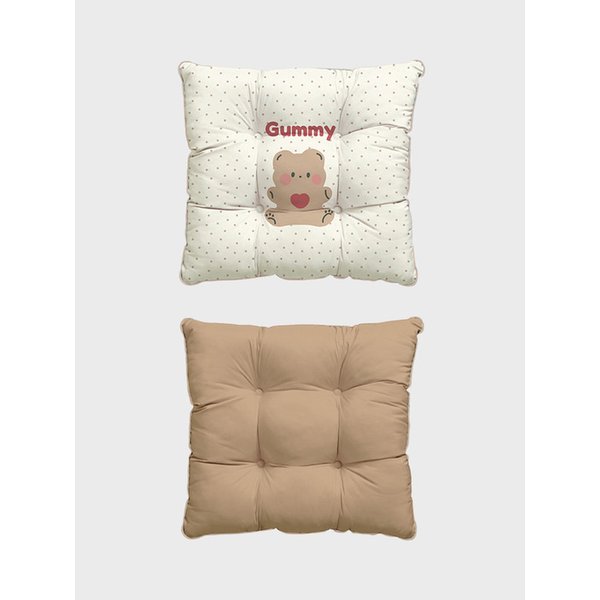 구미베어 먼지없는 알러지케어 쿠션 방석 스트랩 푹신한 양면 등받이 반려동물