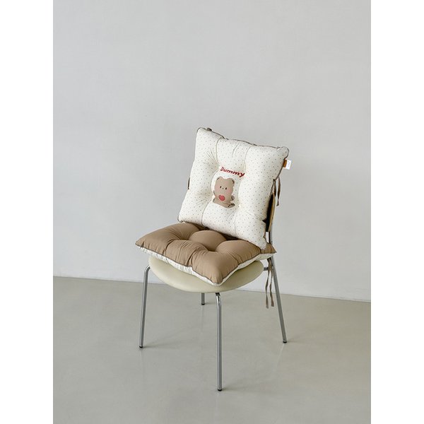 구미베어 먼지없는 알러지케어 쿠션 방석 스트랩 푹신한 양면 등받이 반려동물