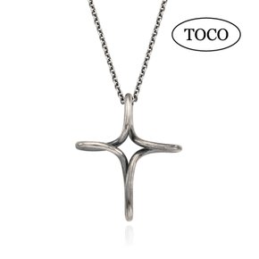 토코(TOCO) 925 Silver Cross Necklace