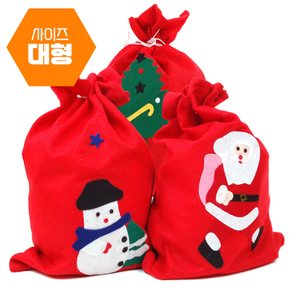 산타 주머니 (대) (1p) 크리스마스 산타 선물 주머니