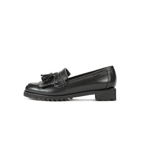 Tassel Loafer_Black/Cream