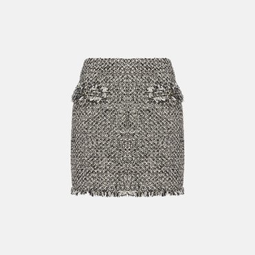 메트로시티 Fringe Tweed Skirt M243CS1101Z