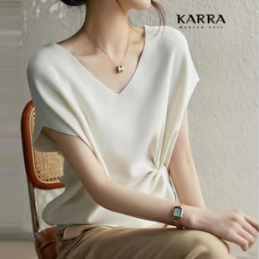 KARRA 드롭브이넥니트_A4S1189