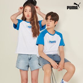 [PUMA] NEW 푸마키즈 주니어 썸머 반팔티셔츠 블루