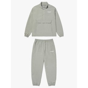 STRETCH WOVEN ANORAK & TRACK JOGGER SET -LIGHT KHAKI