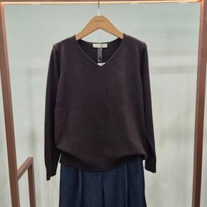 브이넥심플소프트니트MQ7WKT12_GN