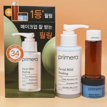  프리메라 페이셜 마일드 필링 100mL + 에센스30mL + 크림15mL 기획세트