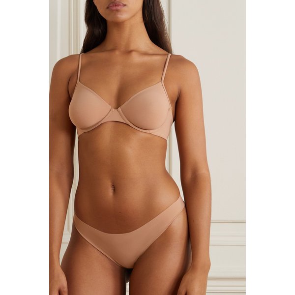 세컨드 스킨 스트레치 저지 언더와이어 브라 샌드 665933304079532