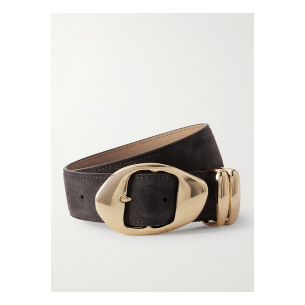 아마누 더 그루메티 스웨이드 벨트 초콜릿 46376663162980692