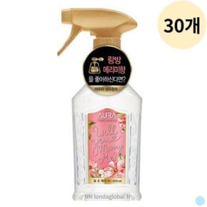 아우라 퍼퓸 탈취제 섬유 로즈향 400ml 대량 30P