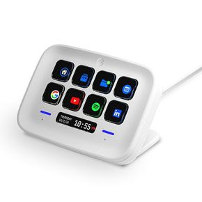 엘가토 스트림 덱 네오 Stream Deck Neo 화이트 8키 매크로 키패드 컨트롤러