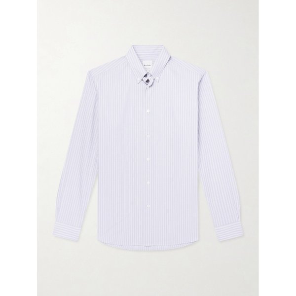 버튼다운 칼라 스트라이프 코튼 포플린 셔츠 46376663163069549